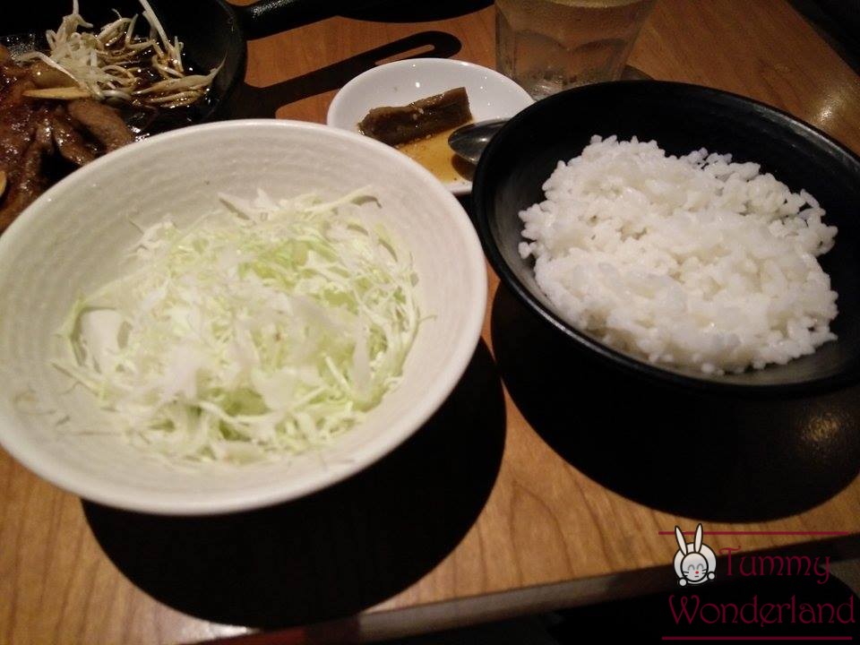 unli rice and cabbage tonteki