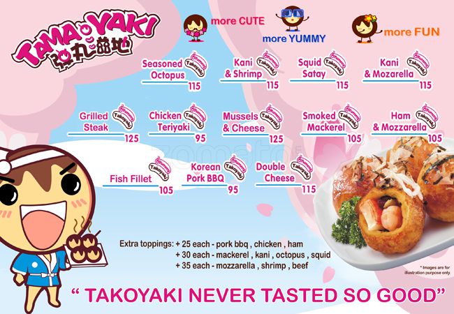 takoyaki menu